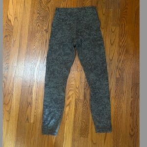 Green print Lululemon align leggings